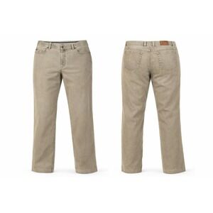 Hiltl Men's ZE500 Ultimate Trouser Stretch Brown Khaki Soft Size 38/34
